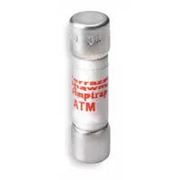 MERSEN Fuse: ATM Series, Midget, Fast-Acting, 6 A, 600 V AC, 600 V DC, 13/32 in x 1 1/2 in (MPN ATM6)