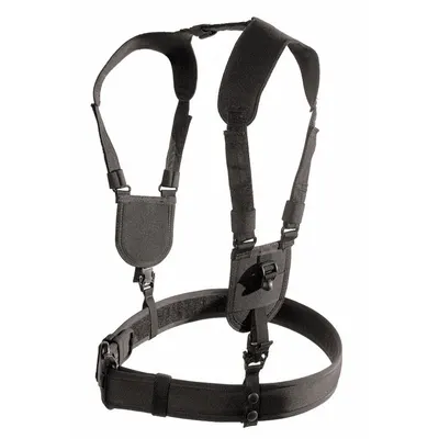 BLACKHAWK Duty Belt Harness: S/M, Nylon, 2 1/4 in Wd - Ergonomic Duty Harnesses