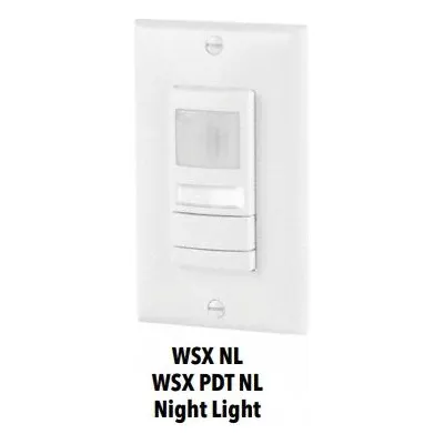 SENSOR SWITCH Occupancy Sensor: Occupancy/Photocell, Fluorescent/Incandescent/LED, Hard Wired - Occupancy Sensors