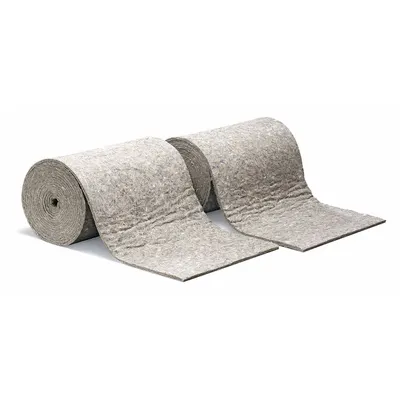 PIG Filter Pad Roll: Oil, 18 in x 25 ft, Poly Bags, 12.5 gal Oil Capacity/EA - Filter Rolls