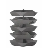 DURHAM MFG Revolving Storage Bin: 57 1/2 in x 44 in, 5 Levels, Scoop Bottom, 5 Bins per Level (MPN 1505-95)