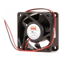 DAYTON Axial Fan: 40 cfm Airflow @ 0.000 in SP, 2 3/8 in Ht, 1 in Dp, Lead Wires, IP20, 12V DC (MPN 2RTF9)