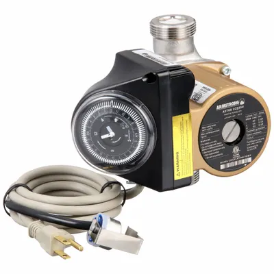 ARMSTRONG Circulating Pump: 1/25 hp HP, 120V AC, Stainless Steel, 3, 14 gpm, 13 ft Max. Head - General-Purpose Inline Circulator Pumps