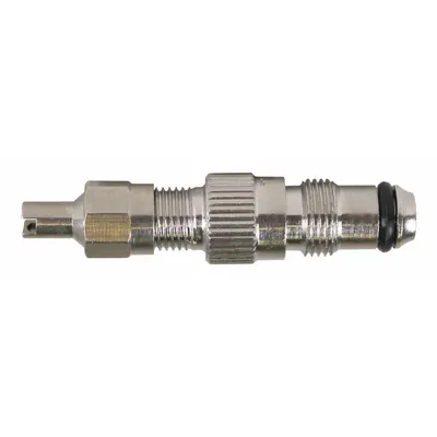 TRU-FLATE Valve Core Housing: Core Valve, 180° Valve Stem Angle, Straight - Tire Valve Cores