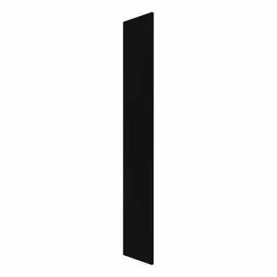 HADRIAN Pilaster: Solid Plastic HDPE, Plastic, Black, 80 1/2 in Ht, 5 in Wd - Pilasters for Bathroom Partitions