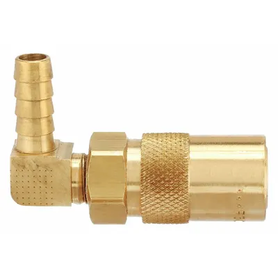 PARKER Hydraulic Quick Connect Hose Coupling: 3/8 in Coupling Size, Brass - Moldmate Series Hydraulic Quick-Connect Coupling Bodies