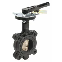 MILWAUKEE VALVE Butterfly Valve: 2 1/2 in Pipe Size, Concentric, 200 psi Max. Pressure (CWP), Lug, M (MPN ML234V)