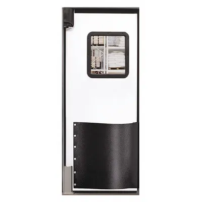CHASE Swinging Door: Polyethylene, 1 Doors, White, 3 ft Door Wd, 7 ft Door Ht - Insulated Swinging Doors