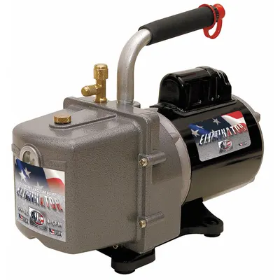 JB INDUSTRIES Vacuum Pump: 4 cfm, 25 micron Ultimate Vacuum, 120V AC, Not A2L Compatible - A2L Compatible Refrigerant Evacuation Pumps