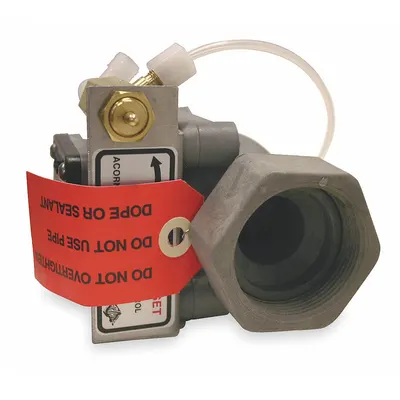 ACORN Reset Valve: Flood-Trol, Noryl, 7 1/2 in Overall Wd, 5 3/4 in Overall Ht - Valves, Cartridges & Flow Controls Parts for Institutional Toilets