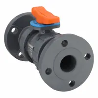 HAYWARD FLOW CONTROL Manual Two-Way Ball Valve: 2 in, PVC, Straight, Class 150 Flange, Three-Piece (MPN TBH1200A0FV0000)