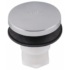 Plastic Chrome-Plated Toe-Touch Bathtub Drain Stopper, Silver