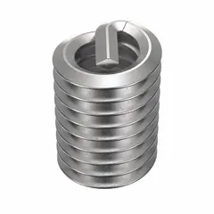 Screw-locking tanged helical insert for repairing or reinforcing tapped threads in metal. Made from 18-8 stainless steel with a dry film lubricant finish. Thread size 1/4"-20 coarse, right hand. Tensile strength 200,000 to 250,000 psi. Supplied in a pack of 500.
