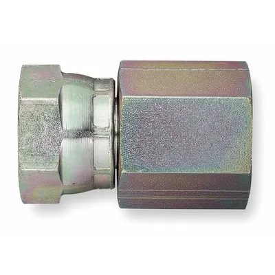 AEROQUIP Hydraulic Hose Adapter: 3/8"-18 Thread Size, 3/8 in x 3/8 in Fitting Size - NPSM-to-NPTF 316 Stainless Steel Hydraulic Hose Adapters