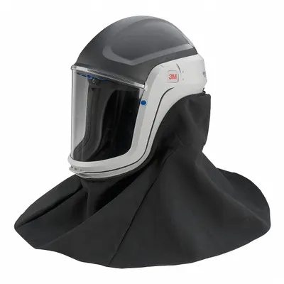 3M Helmet with Visor and Flame Resistant Shroud: Versaflo, Hood - 3M General Purpose Headgear