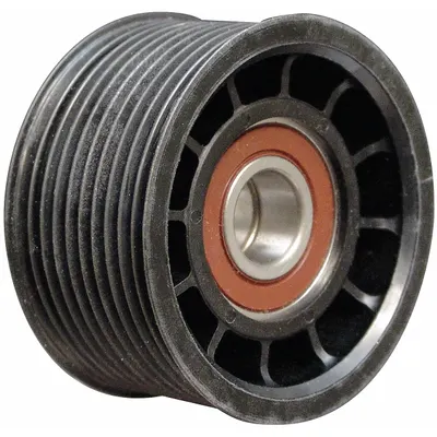 DAYCO Idler Pulley: Idler Pulley, 89108, Serpentine, Ribbed, Flanged Flange, 10 Grooves - Ribbed V-Belt Idler Pulleys for Vehicles