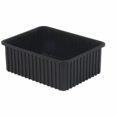 LEWISBINS Divider Box: 1.3 cu ft, 22 3/8 in x 17 3/8 in x 8 in, Lid Not Included - Plastic ESD Static-Control Divider Boxes
