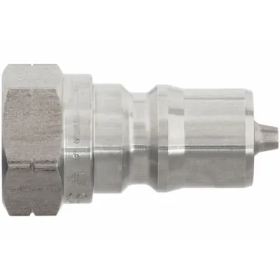 PARKER Hydraulic Quick Connect Hose Coupling: 1/2 in Coupling Size, 303 Stainless Steel - ISO B Series Hydraulic Quick-Connect Coupling Plugs