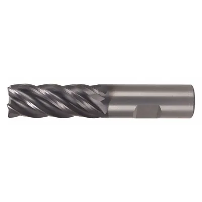 WIDIA HANITA Square End Mill: Carbide, AlTiN Coated, 5 Flute, 16 mm Mill Dia, 32 mm LOC - Fast-Cutting Carbide Square End Mills for Steel & Cast Iron