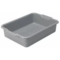 VOLLRATH Drain Tub: Gray, 5 in Overall Ht, 15 in Overall Wd, 20 in Overall Lg, Plastic (MPN 52617)