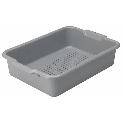 VOLLRATH Drain Tub: Gray, 5 in Overall Ht, 15 in Overall Wd, 20 in Overall Lg - Bus Tubs