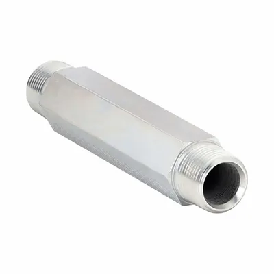 PARKER Metal Pipe Straight: Straight, Steel, 3/8 in x 3/8 in - Hydraulic Threaded Extreme-Pressure Pipe Fittings
