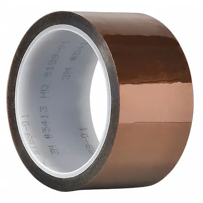 3M Electrical Tape: 1/4 in Wd, 36 yd Lg, 2.7 mil Thick, Polyimide Film - High-Temperature Electrical Tape