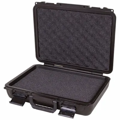 FLAMBEAU 50410F Suitcase-Style Case, Solid Black, Stationary, 3 lb - Suitcase-Style Cases