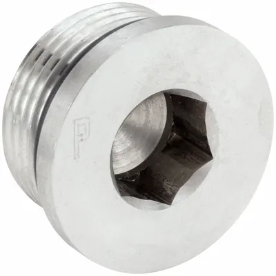 PARKER Plug: Plug, 316 Stainless Steel, 1 1/4 in, Male Threaded, 4,000 psi - Extreme Pressure Threaded Pipe Fittings