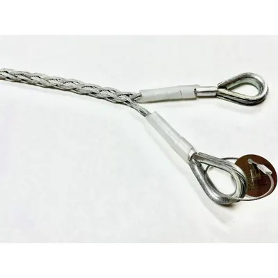 AMERICAN Whip Stop: Hose to Hose, 4 in Max Hose Size, 77 in Lg, Galvanized Steel - Sleeved Whip Stop Systems