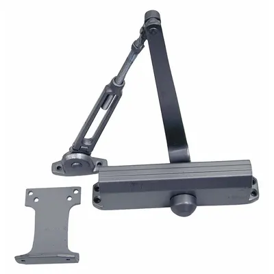 FALCON Door Closer: Parallel Mounting Type, Grade 2 - Medium Duty, Aluminum, 9 1/16 in Lg - Parallel Arm-Mount Door Closers