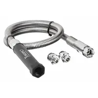 ENCORE Pre-Rinse Hose: Stainless Steel, Stainless Steel, 44 in Overall Lg, Encore (MPN KL50-Y004-44U)