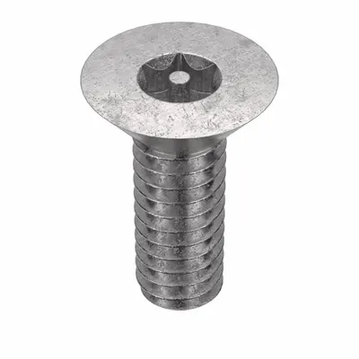 TAMPER-PRUF SCREW Tamper Resistant Screw: 1/4"-20 Thread Size, 3/4 in Lg, Stainless Steel - Flat Head Tamper-Resistant Machine Screws