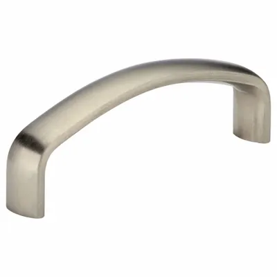 SUGATSUNE Pull Handle: Threaded Holes, Stainless Steel, Silver, #8-32 Screw Size - Standard Pull Handles
