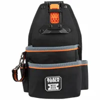 KLEIN TOOLS Tool Pouch: 8 1/2 in W x 4 in D x 11 1/2 in H, 4 Pockets, For 2 1/2 in Belt Wd - Max (MPN 55833MB)