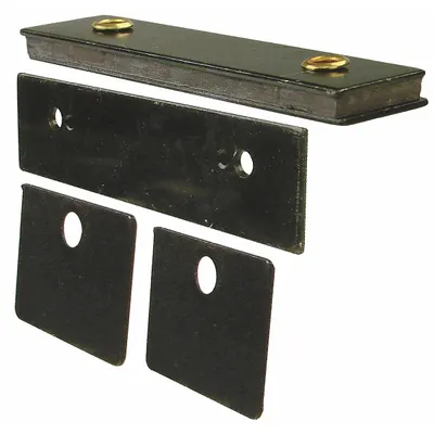 MONROE PMP Door Catch: Steel, Magnetic, 2 in Ht - Magnetic Push-to-Close Catches
