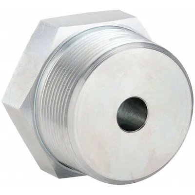 PARKER Metal Pipe Straight: Straight, Steel, 1 in x 1/8 in - Hydraulic Threaded Extreme-Pressure Pipe Fittings