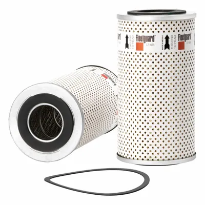 FLEETGUARD Oil Filter: 9 5/16 in Overall Ht, 9 5/16 in Overall Lg, 4 15/16 in Outside Dia - Cartridge Oil Filters