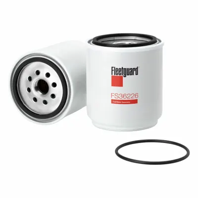 FLEETGUARD Fuel Filter: Spin-On, 5 1/16 in Overall Lg, 4 5/16 in Outside Dia - Spin-On Fuel/Water Separators