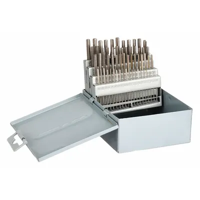 OEM Chucking Reamer Set: 60 Pc, #60 to #1, Straight Flute - Straight-Flute High-Speed Steel Chucking Reamer Sets