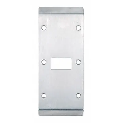 IVES Door Strike Plate: Curved Lip, 5 3/4 in Lg, 2 3/4 in Wd - Double Lipped Strike Plates