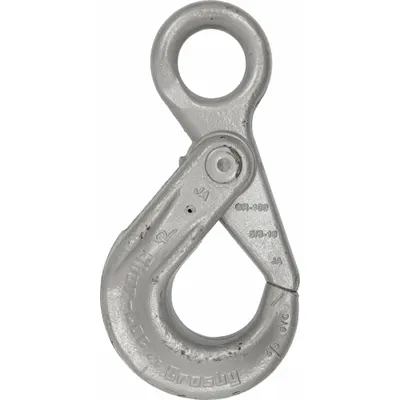 CROSBY Self-Locking Hook: 22,000 lb Working Load Limit, 100 Hook Grade, Alloy Steel - Self-Locking Hooks for Lifting