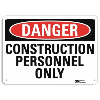 LYLE Danger: Construction Personnel Only Sign - Danger: Construction Personnel Only Signs