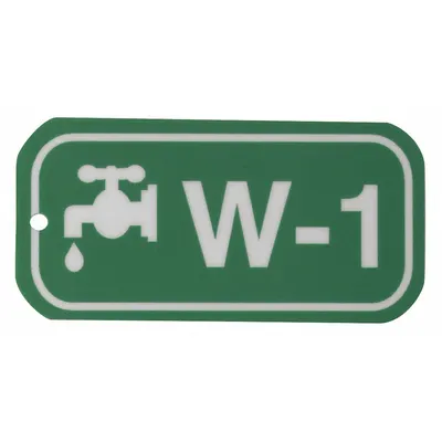 BRADY Lockout Tag: None/ No Header, W-1, Polystyrene, English, Plastic, Holes (MPN 105684) - Safety