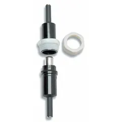 Non-rejection block style in-line fuse holder for Class CC and midget fuses. Single pole design rated for 600 V AC and 600 V DC. Used in industrial control panels, motor circuits, and power distribution systems to provide overcurrent protection.