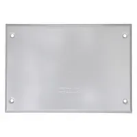BELL Weatherproof Cover: Aluminum, Weatherproof Box, 3 Gangs, 6 3/8 in Overall Ht, 3R, Gray (MPN 5177-0)