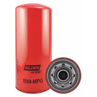 Spin-on oil filter for Demag vehicles. Features a 1 1/2"-16 thread size, 12 1/8 in overall height, and integral gasket. Uses cellulose media to remove contaminants from engine oil