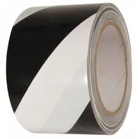 Floor Marking Tape: Gen Purpose, Striped, Black/White, 3 in x 54 ft, 5.5 mil Tape Thick, INCOM (MPN VHT312)