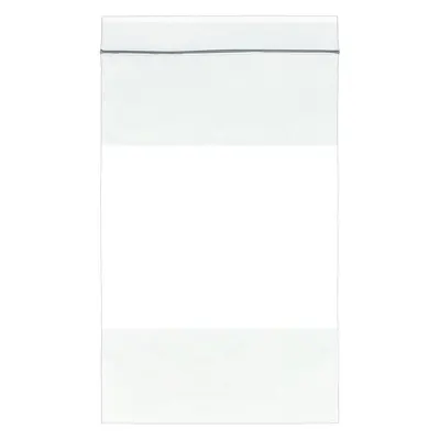 OEM Reclosable Bag: 4 mil Thick - White Block Reclosable Poly Bags