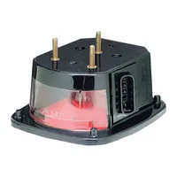Rectangular combination light with red lens, incandescent lighting, and pigtail electrical connection. Bracket mount for permanent installation. Meets FMVSS 108 standards for stop, turn, and tail signaling on trucks, trailers, and heavy equipment